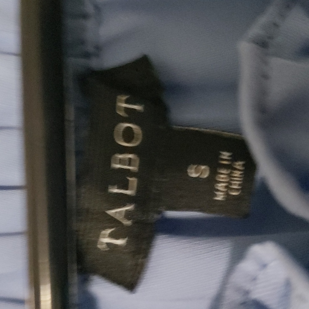 Talbots Blue Ruffle Long Sleeve Top - Picture 2 of 3